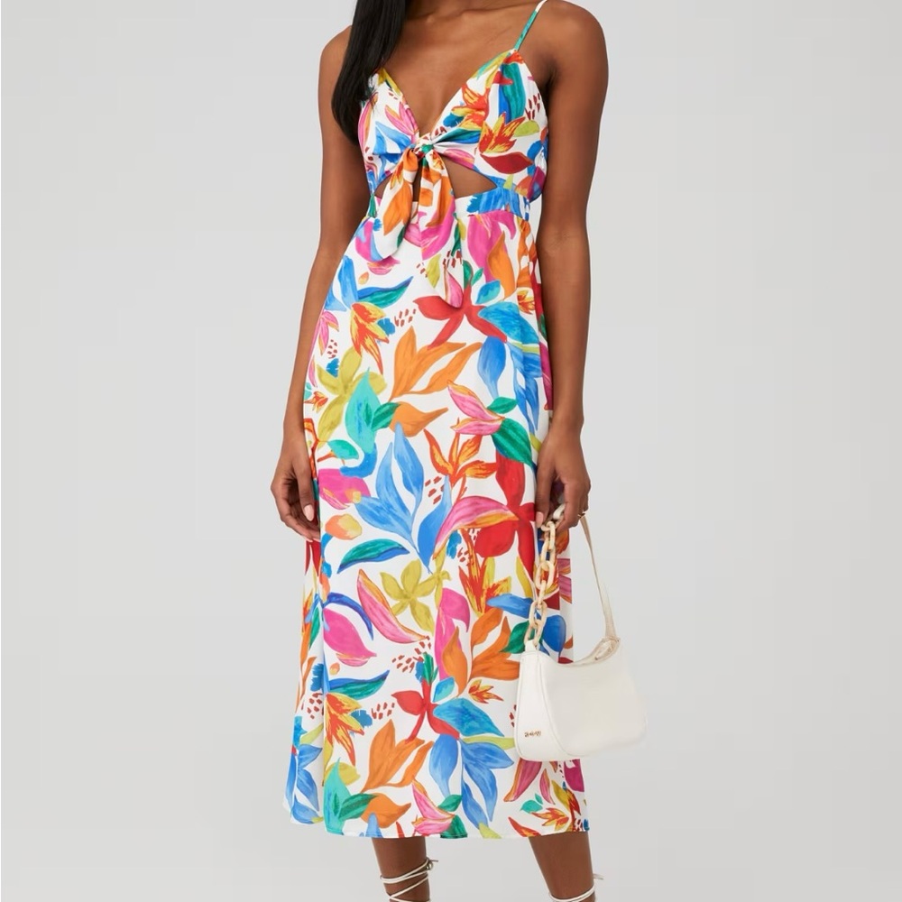 MOBY TIE MAXI FLORAL DRESS - SHOW ME YOUR MUMU